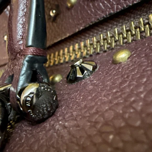 Coach Primrose Satchel In Willow Floral Oxblood Multi Color Flower - Picture 13 of 16